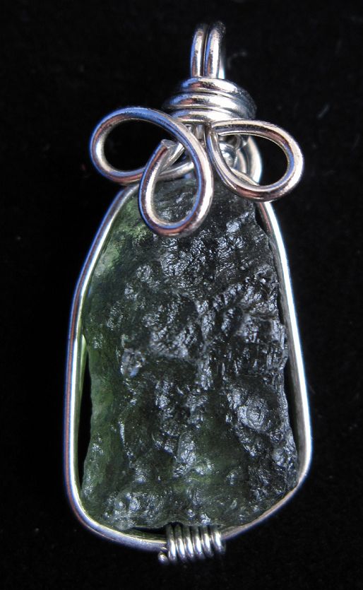 Moldavite Crystal Pendant