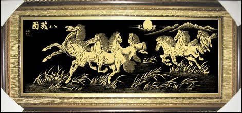 Imitation Gold Eagle Painted Frame