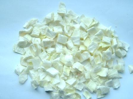 Freeze dried white onion