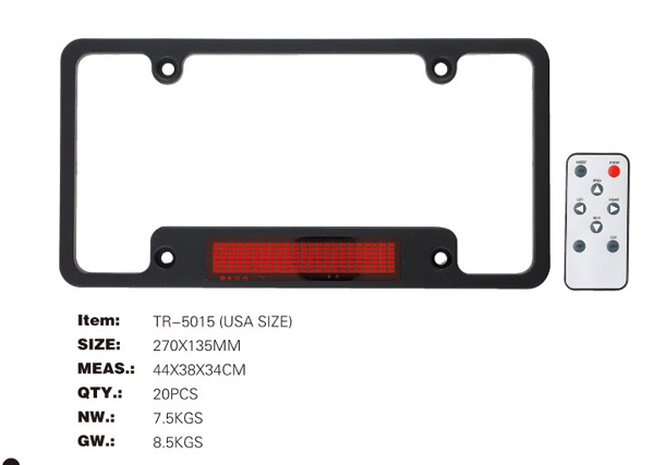 license frame /license plate/ (automobile motocycl