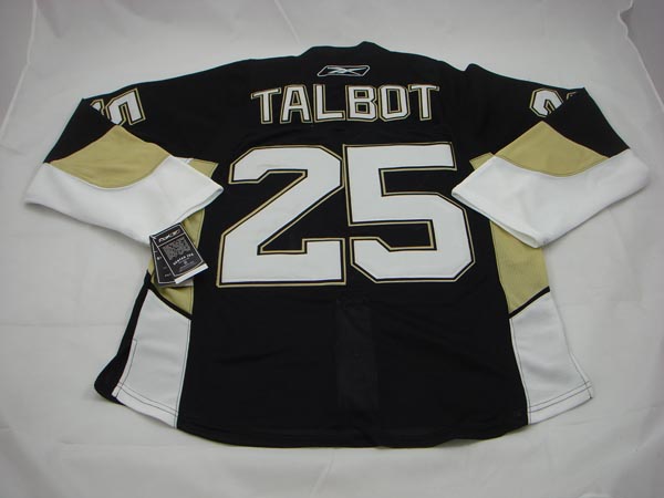 #25 talbot black pittsburgh penguins nhl jersey