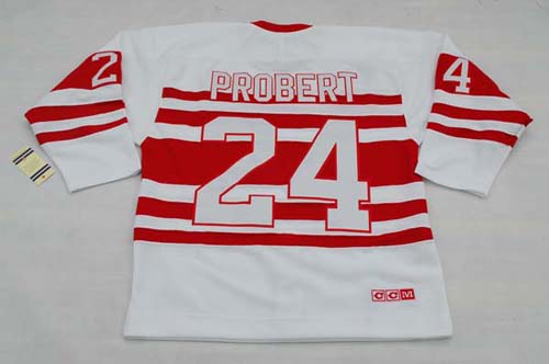 #24 PROBERT white Detroit Red Wings CCM nhl jersey