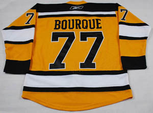 #77 Bourque yellow Boston Bruins 2010 winter classic ice hockey jersey