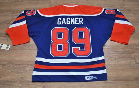 #89 GAGNER navy Edmonton Oilers nhl jersey