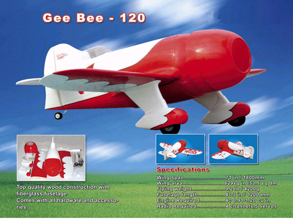  Nitro plane - Gee Bee Racer, ARF