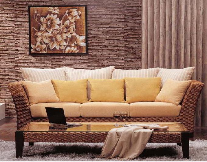 rattan sofa