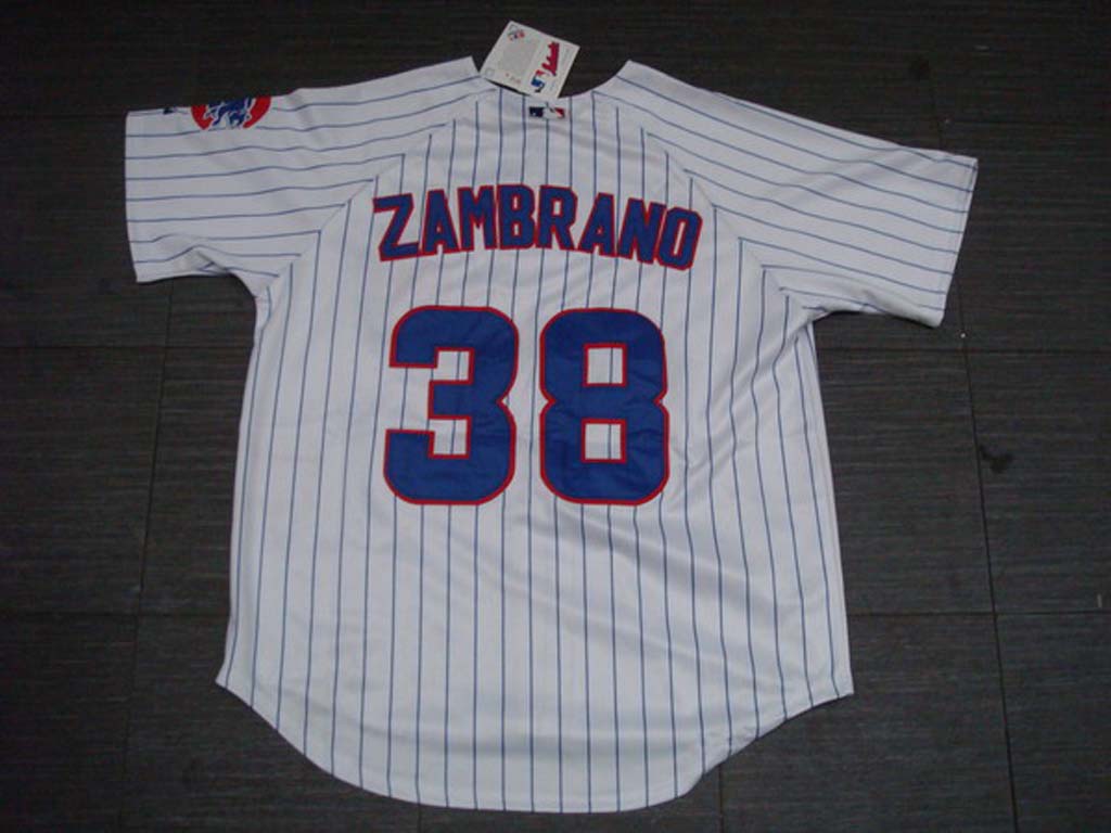 Zambrano white striping MLB jerseys