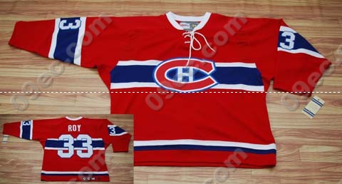 #33Roy Red Montreal Canadiens Hockey jerseys