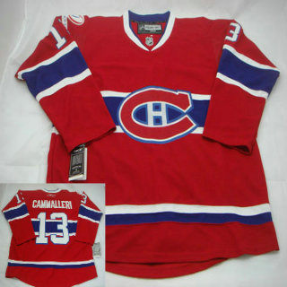 #13 CAMMALLERI red montreal canadiens nhl jerseys