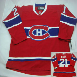 #21 MARA red montreal canadiens nhl jerseys