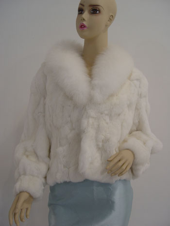 Rabbit Fur Knitted Coat