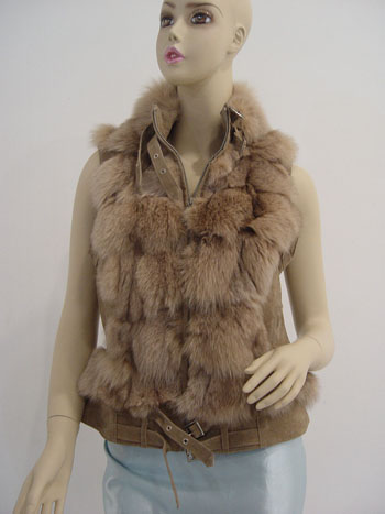 Fur Jacket, Pigskin Split Leather