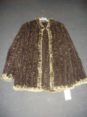 Knitted Mink Fur Cape