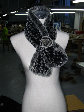 Rabbit Fur Scarf