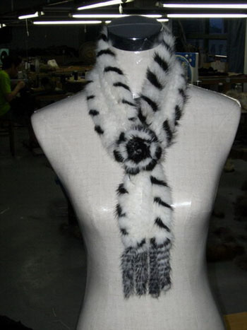 Rex Rabbit Fur Scarf