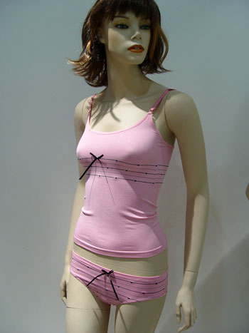 Ladies Pink Camisole Set