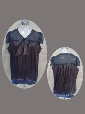 Satin Bow Blouse