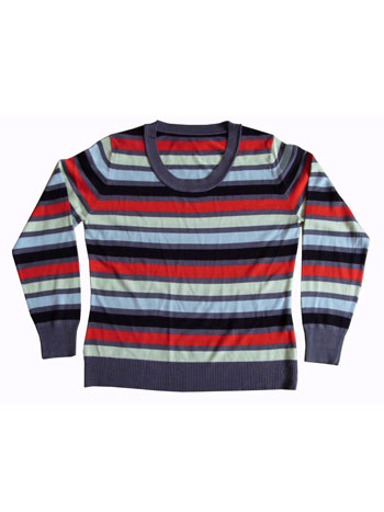 Crew Neck Striped Sweater