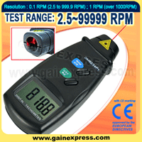 Digital Laser Non-Contact Photo Tachometer RPM LED