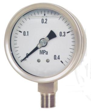 SST Liquid filled vibration-proof pressure gauge