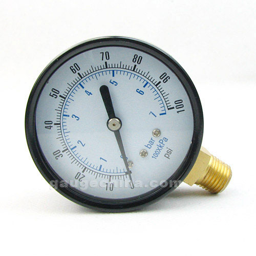 Liquid filled pressure gauge