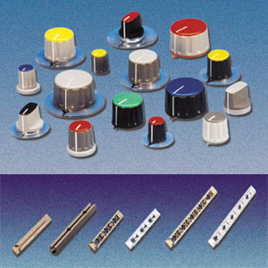 Collet knobs & PCB card guides 