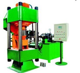 Briquetting machine for metal scrap