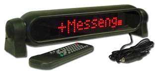 LED electronics vehicle message display