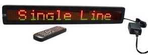 led multicolor moving message display