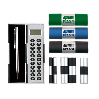 Pocket Calculator and Pen Set