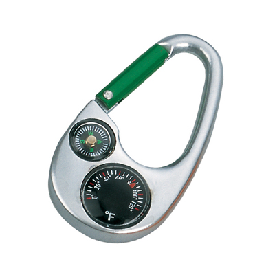 Carabiner with Stop Watch and Compass