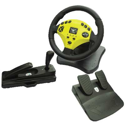 PS2 steering wheel