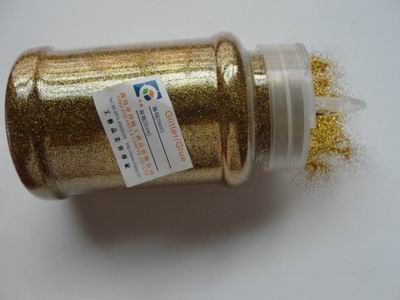 blue hexagon colorful decoration glitter powder