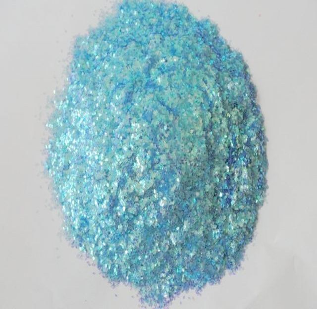 hexagon colors PET flakes for decoration