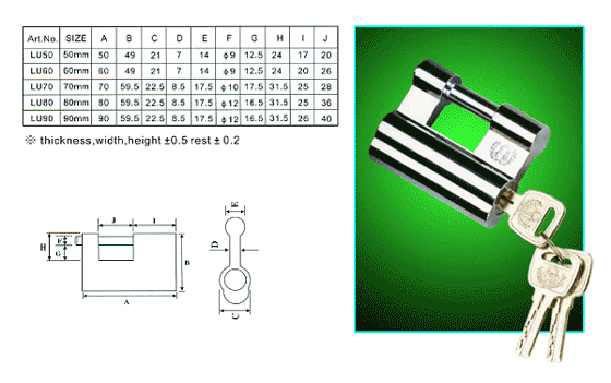 CONCAVE BRASS LOCK