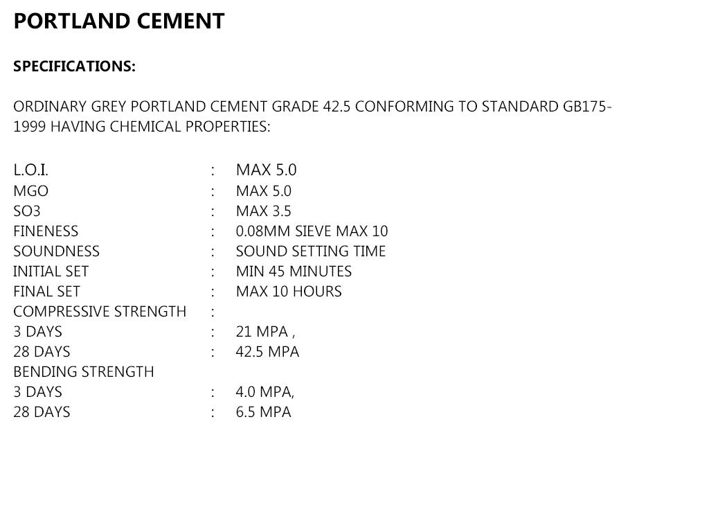 Portland Cement