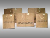 Kraft paper shopping carrier bag