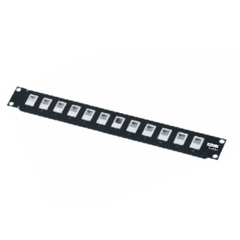 12 ports, Shielded Patch Panel, Ccable panel