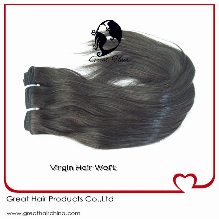 Virgin human hair weft