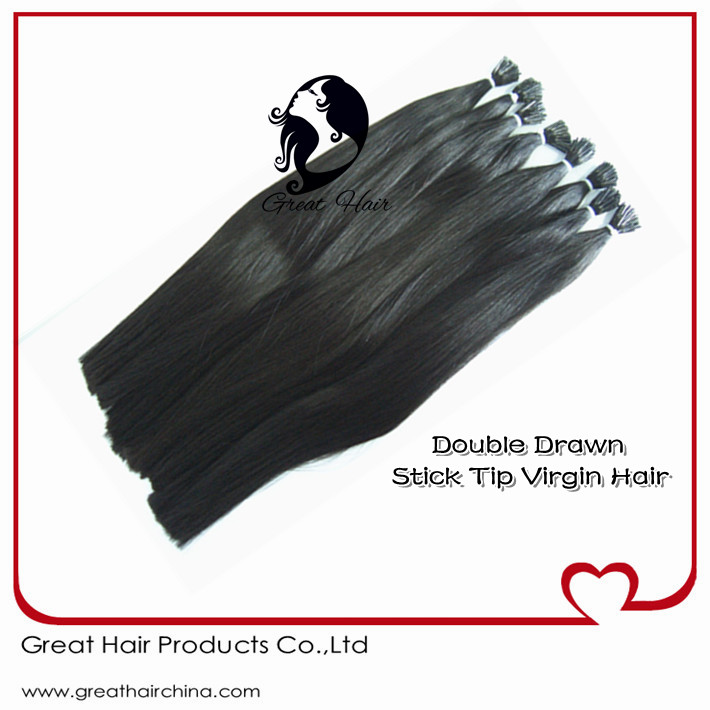 Double Drawn Prebonded Hair Stick Tip