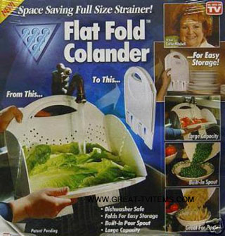 Flat Fold Colander/as seen on tv