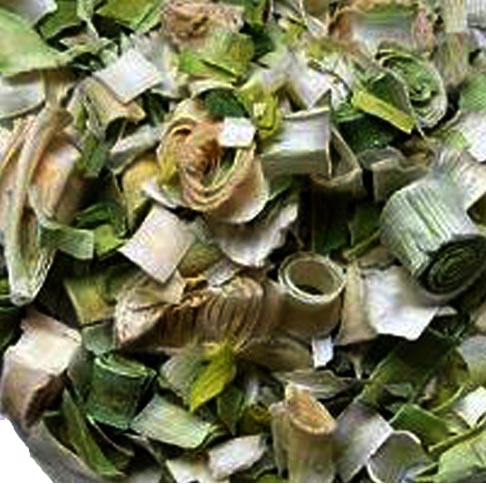 Dehydrated leek white