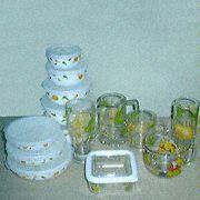 Glass dinnerware