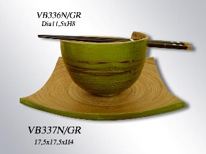 Bamboo bowl set