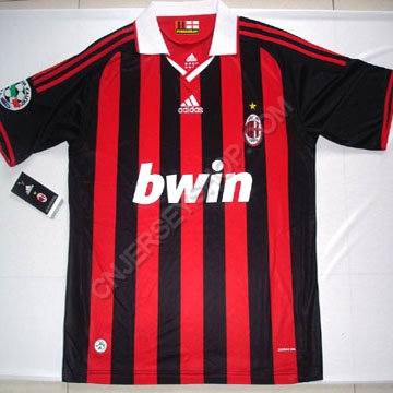 Ac milan 09-10 home soccer jersey