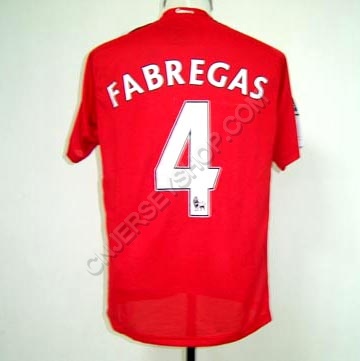 Arsenal 08-10 home Fabregas #4 soccer jersey