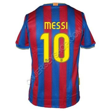 Barcelona 09-10 home messi #10 soccer jersey