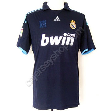 Real madrid 09-10 away soccer jersey