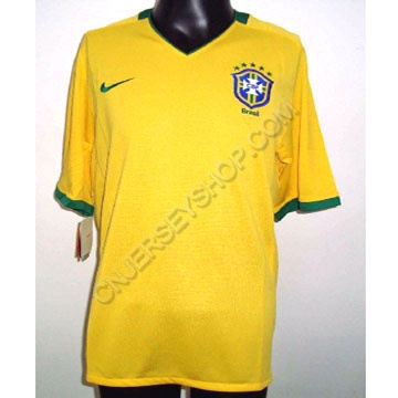 Brazil 08-10 home soccer jersey