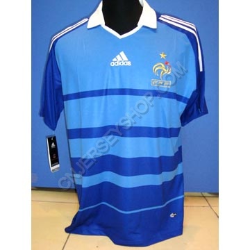 France 09-10 home soccer jersey